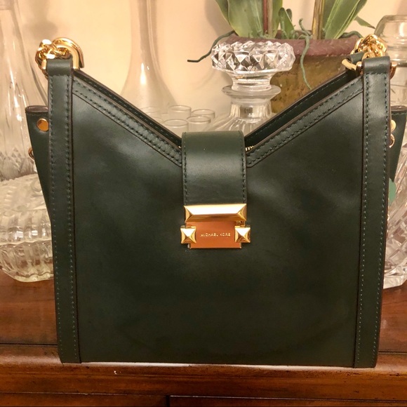 New Michael Kors Bag Whitney Small Chain Leather Shoulder Tote - Picture 6 of 9